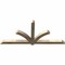 Ekena Millwork Redmond Rough Sawn Timber Gable Bracket, Douglas Fir, 84"W x 38"H x 4"D x 4"F, 11/12 Pitch GBW084X38X0404RED00RDF - alternate 2